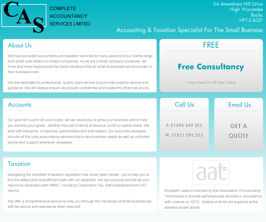 Complete Accountacy Services Ltd | Accountant High Wycombe Bucks